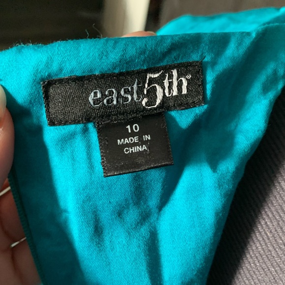 Teal Dress with Butterfly Detail - Picture 2 of 4